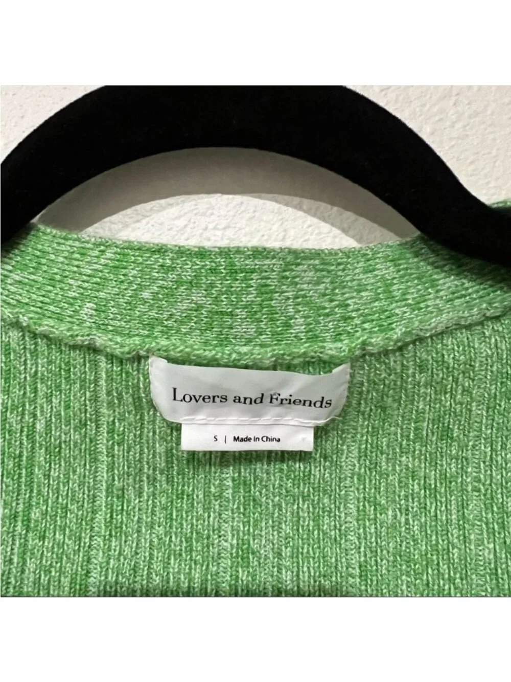 Lovers and Friends Soft Knit Ribbed Cropped Cardigan Sweater Size Small